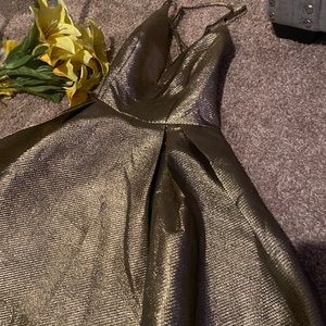 Gold / Short Prom dress,